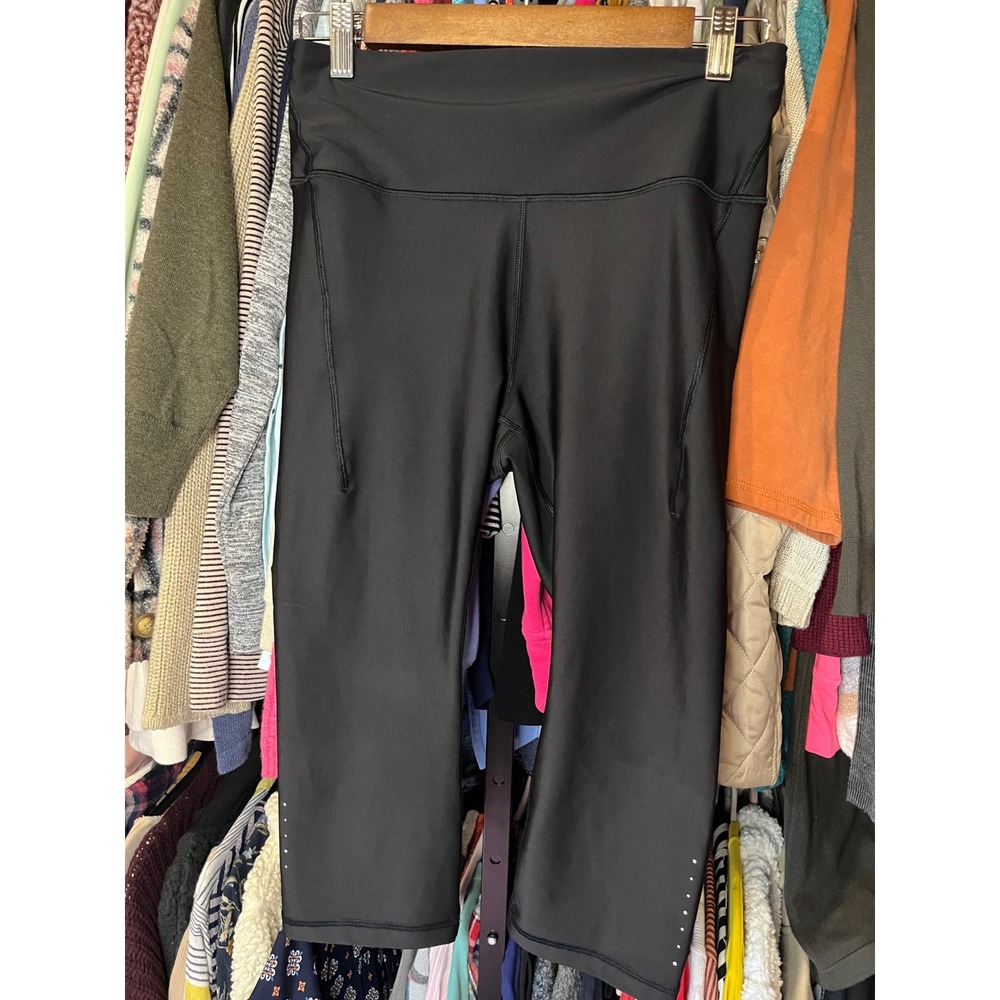 Athleta Pacesetter Crop Leggings Black M/T Athletic‎ Workout Pants